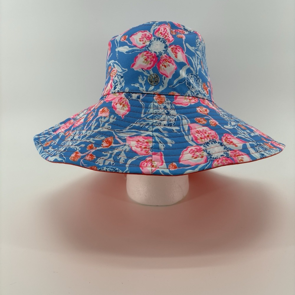 Lilly Pulitzer Reversible Canvas UPF 50 Bahamian Rhapsody's Sun Hat One Size